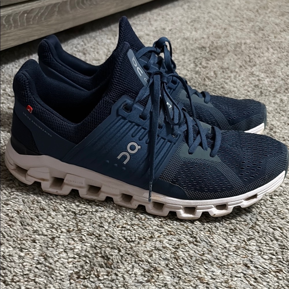 On Running Men's Navy Athletic Shoes